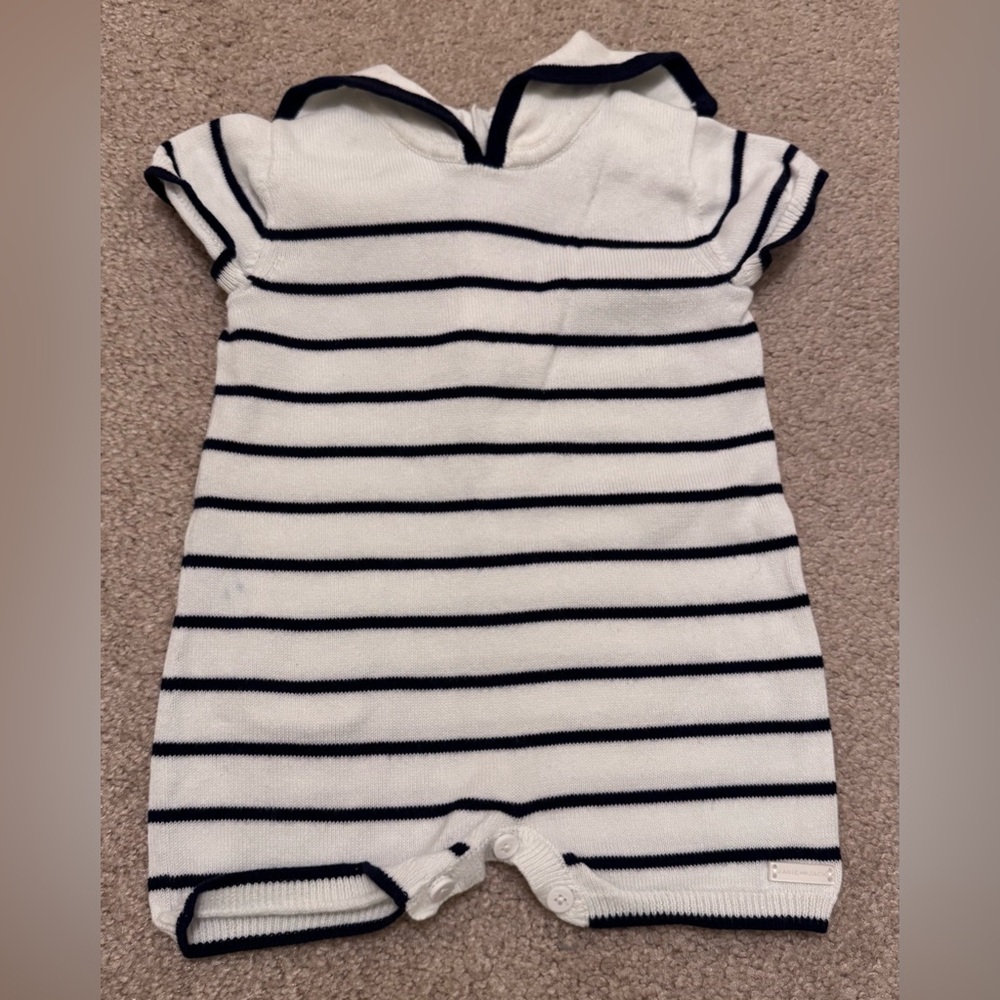 Janie and Jack Navy Striped Nautical Infant Outfit